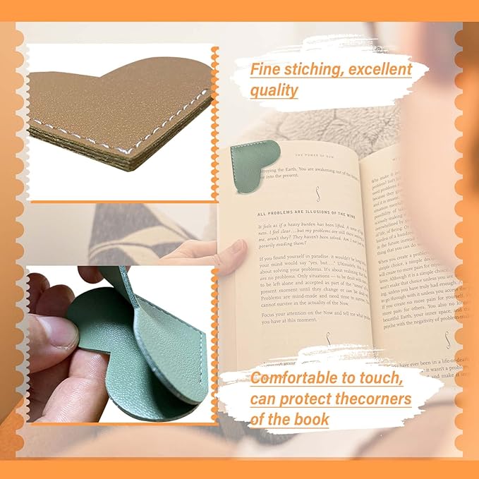 Leather Heart Bookmarks - Image 4
