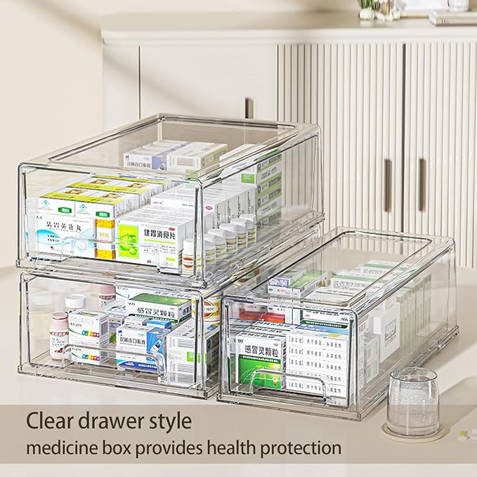 Sgoostood Pull Out Drawer Medicine Box - Image 3