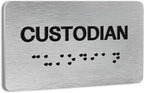 Custodian Signs for Business and Office Sign, ADA Signs by Flyangle