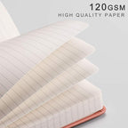 EMSHOI College Ruled Notebook-120gsm Thick Paper, 256 Numbered Pages Lined - Image 3