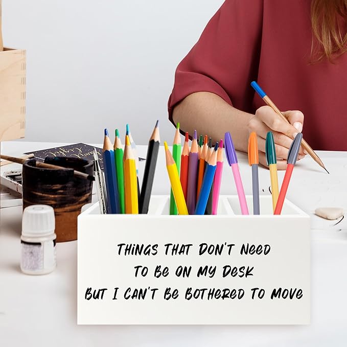 QZQE Funny Office Pen Pencil Holder Organizer - Image 2