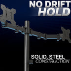 VIVO Dual Monitor Desk Mount, Heavy Duty Fully Adjustable Steel Stand, Holds 2 - Image 8