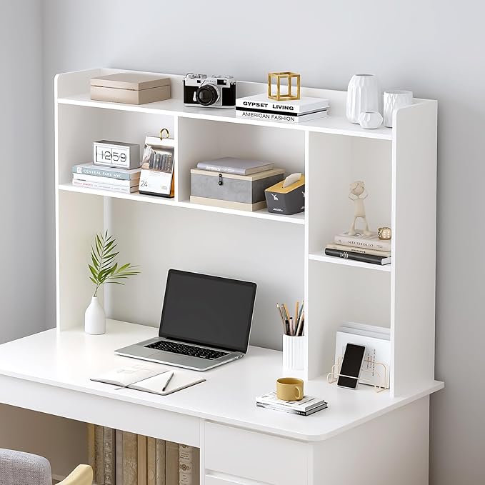 OSCHF Wooden Desktop Hutch Bookshelf - Image 2
