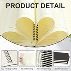 Yahenda 3 Pcs Spiral Notebook Bulk A5 Journal Lined 8.3'' x 5.5'' Writing - Image 5
