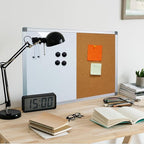 Combination Writeboard 36"x 24" Magnetic Whiteboard & Cork Board Aluminium - Image 5