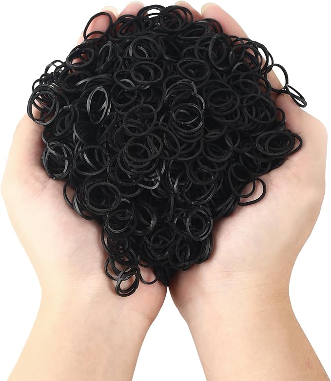 3000pcs small black rubber bands - Image 3