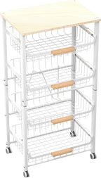 NiuYichee 5-Layer Fruit Basket Kitchen Food Storage Organizer and Storage Rack by NiuYichee