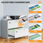 AFAIF 2 Drawer File Cabinets for Home Office, Metal Filing Cabinet - Image 5