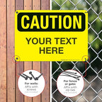 Custom Caution Sign, OSHA Sign, 10x7 Inches, Rust Free .040 Aluminum, Fade - Image 4