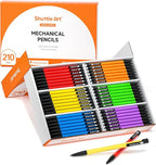 Shuttle Art Mechanical Pencils, 210 Pack Bulk Mechanical Pencils 0.7mm Medium by ShuttleArt
