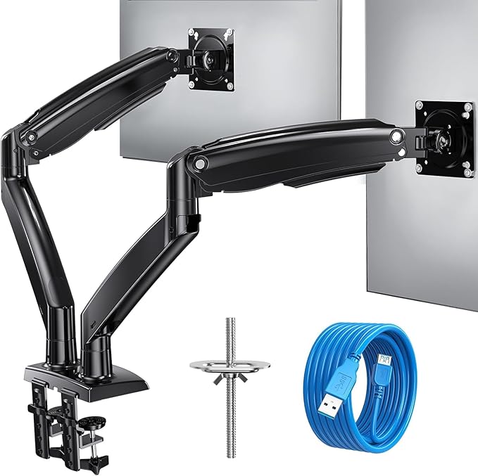 HUANUO 13 to 40 Inch Dual Monitor Arm by HUANUO