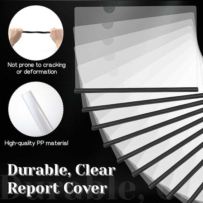100 Pack Clear Report Covers - Image 3