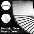 100 Pack Clear Report Covers - Image 3