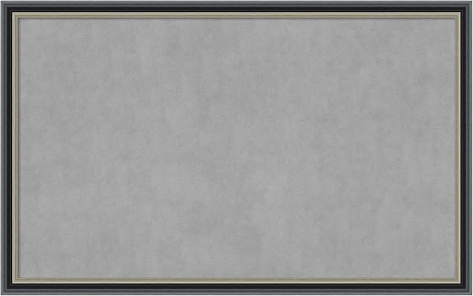 Amanti Art Black Framed Magnetic Board 27x43 Large Vision Board by AmantiArt