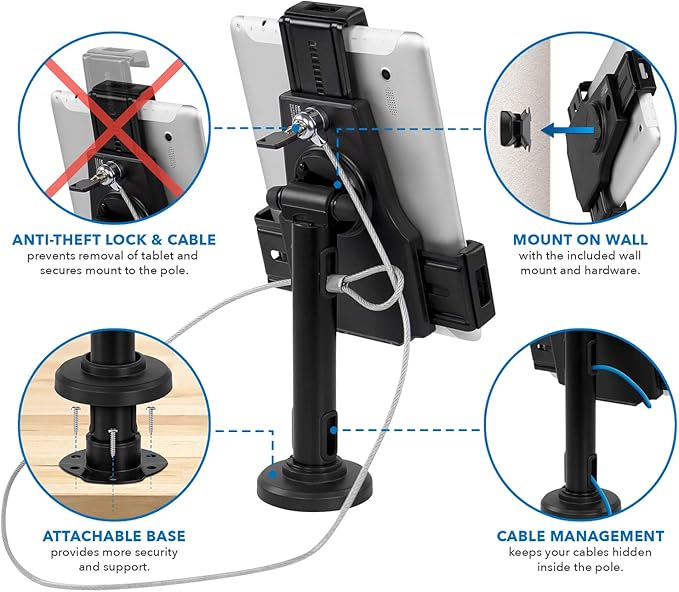 Mount-It! Secure Universal Tablet POS Kiosk - Image 7