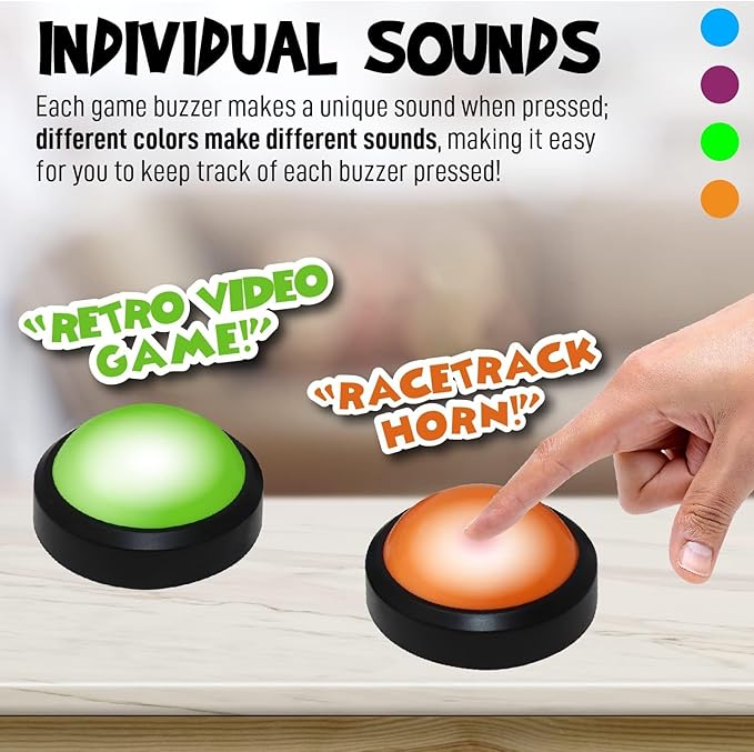 Teacher's Choice Light Up Game Buzzer System, Displays The Winning Player Loud - Image 2