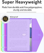 Forvencer Binder Pocket, 48 Pack Super Heavyweight Poly Binder Pocket - Image 4