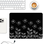 Auhoahsil Mouse Pad, 12 x 10 in Flower Theme Computer Mouse Pad - Image 2