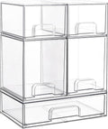 Vtopmart Stackable Storage Drawers Set of 5, Beauty Supplies Storage, Pantry