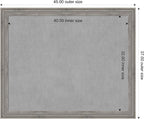 Amanti Art Grey Framed Magnetic Board 37x45 X-Large Vision Board - Image 3