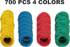 700PCS Multicolor Rubber Bands, Heat Resistant Rubber Band - Image 2