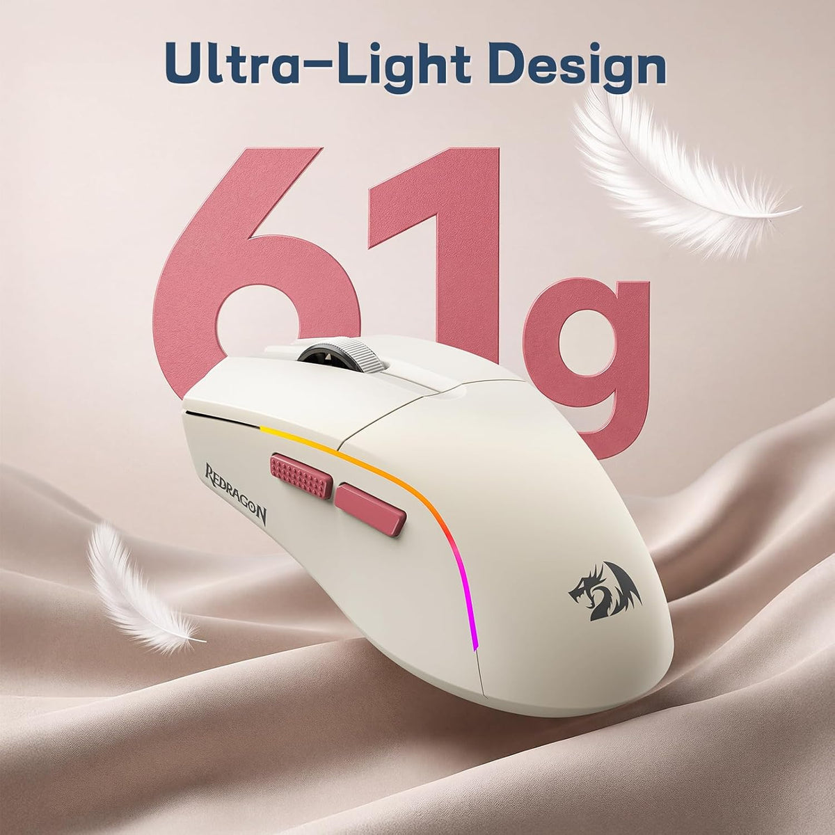 Redragon S174 Gaming Keyboard and Mouse Wireless with Tri-Mode, RGB Keyboard ...