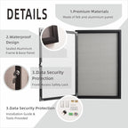 36×24 Inch Lockable Enclosed Bulletin Board, Weather-Resistant Outdoor - Image 3