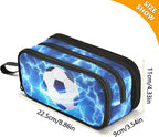 DVGMBXY Soccer Starry Sky Pencil Case Box - Image 3