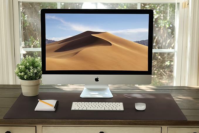 Vine Creations Leather Desk Mat 24" x 17", Desk Protector Mat, PU Leather Desk - Image 6