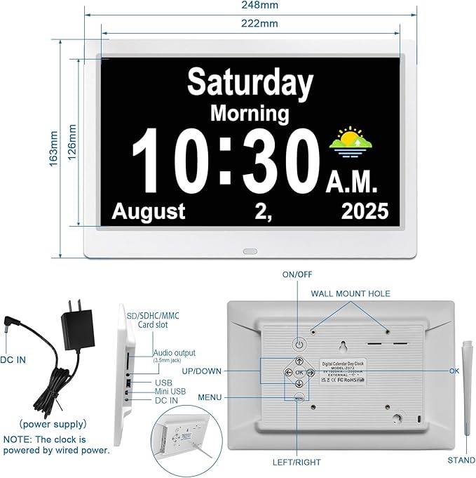 SSYA Dementia Clocks with Day and Date - Image 7