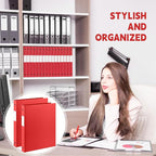 Henoyso 48 Pcs 3 Ring Binder 0.5 Inch Round Fits Letter Size 8.5'' x 11'' Paper - Image 6