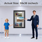 36×24 Inch Lockable Enclosed Bulletin Board, Weather-Resistant Outdoor - Image 5