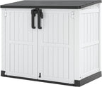 plastic outdoor storage shed, 36 cu ft waterproof, main product view
