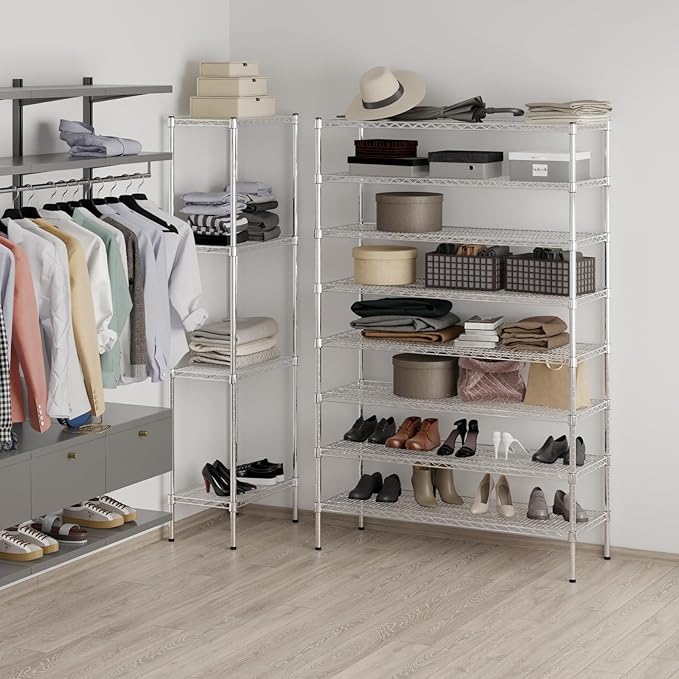 Regal Altair 18" Deep x 48" Wide x 74" Height Wire Shelving Kit | 8-Tier | NSF - Image 4