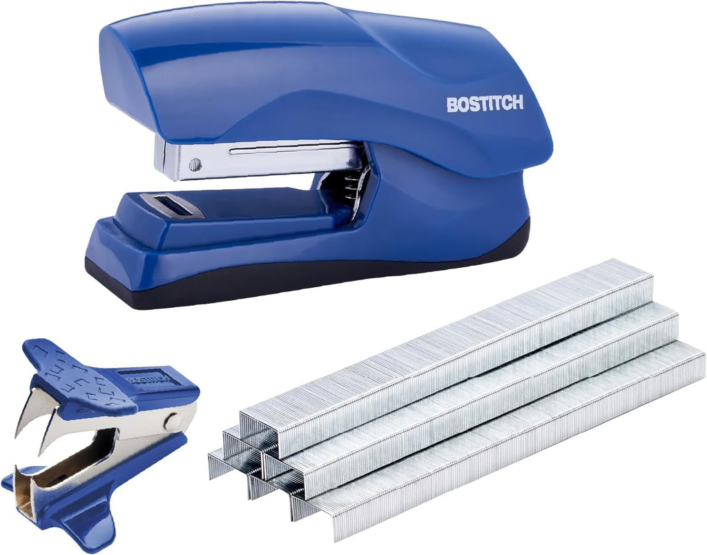 Bostitch Heavy Duty Stapler Value Pack, 40 Sheet Capacity, Blue