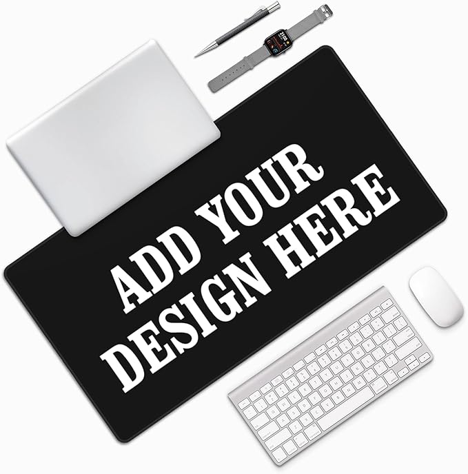 OHORTEB Custom Mouse Pad with Photo, Personalized Image Text Laptop Desk Mat by OHORTEB
