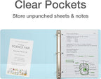 Oxford 3 Ring Binders, Binders for School, 1.5 Inch ONE-Touch Easy Open D Rings - Image 4