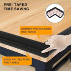 Baby Proof Corners and Edges Protector 8.2ft, Fireplace Baby Proofing Bumper - Image 3