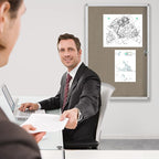 BEST BOARD Enclosed Bulletin Board Lockable Display Case Message Board - Image 5
