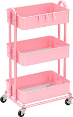 Simple Houseware 3-Tier Heavy Duty Metal Utility Rolling Cart by SimpleHouseware