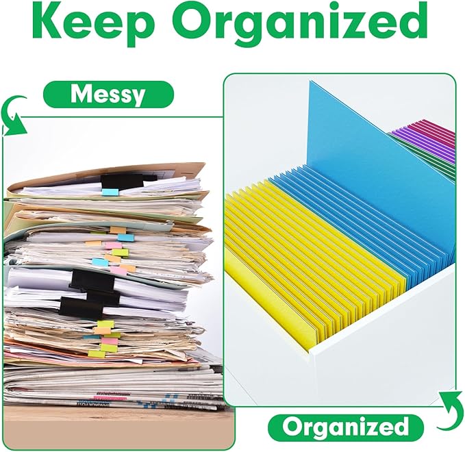 Two Pocket Folders, PANDRI 100 Pack 2 Pocket Folders, Letter Size Paper File - Image 4