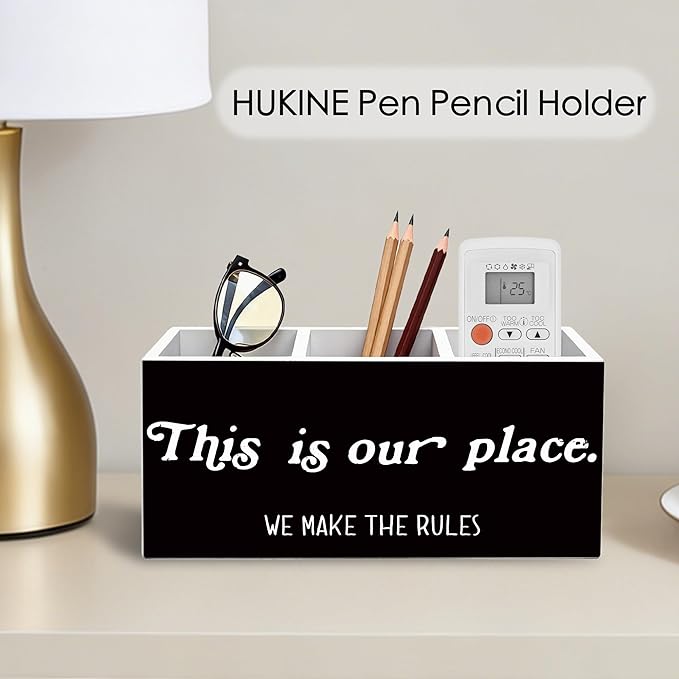 HUKINE This Is Our Place We Make the Rules Pen Holder - Image 5