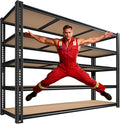 ROOMFAVE 60" W Garage Shelving 72" H Metal Shelving 3500LBS Storage Shelves by RoomFave-organizeyourjoy
