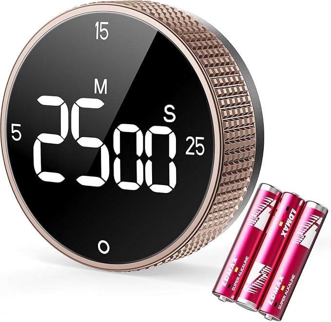 Allbean Digital Kitchen Timer, Large Display Magnetic Countdown Countup Timer by SmartTimingforEveryMoment