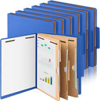 12 Pcs Classification Folders Letter Size 3 Pocket Dividers Employee File Folder by Skyygemm