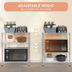 M MZG 750 lbs 3 Tier Storage Rack Metal Wire Shelving Unit, Storage Standing - Image 7