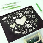 CAISEXILE 12 Green Glitter Gel Pens Set, 1.0 mm Fine Point - Image 4