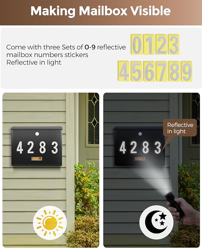 LAND·VOI Locking Wall-Mount Mailbox - Image 5