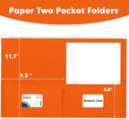 Two Pocket Folders, RAZCC 50 Pack 2 Pocket Folders Fit Letter Size Paper - Image 2