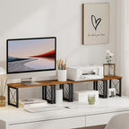 Honiter 2 Sets Desk Shelf, Desktop Organizer Shelf, 2 Tier Independent - Image 2